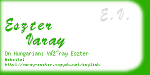 eszter varay business card